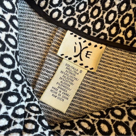 VTG Y2K Suit Jacket Small Black & White Coat IXE - Picture 2 of 12